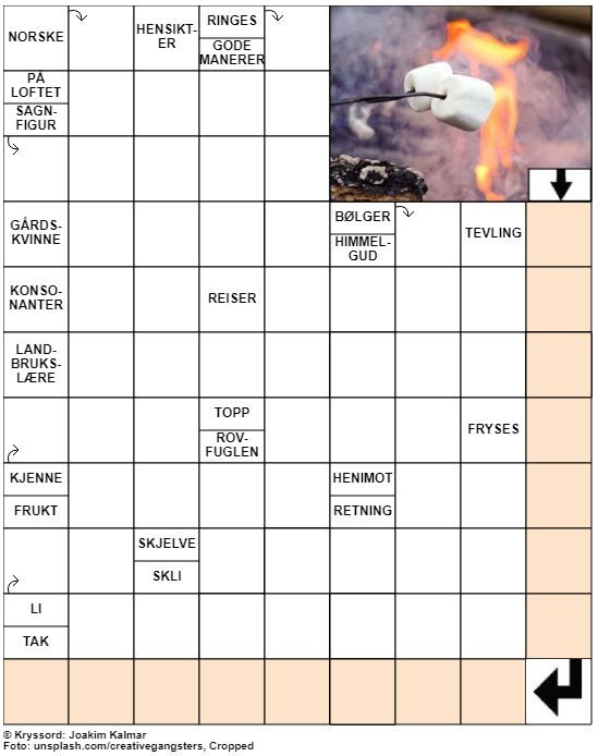 Dagens kryssord – 8. September – 2019