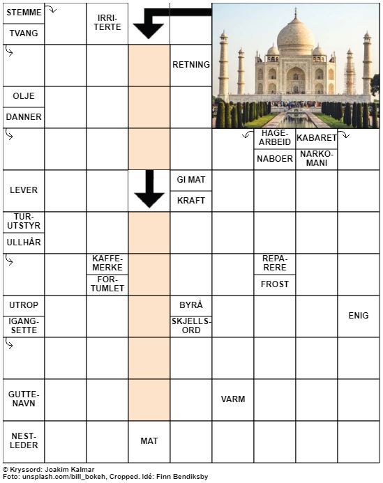 Dagens kryssord – 11. September – 2019