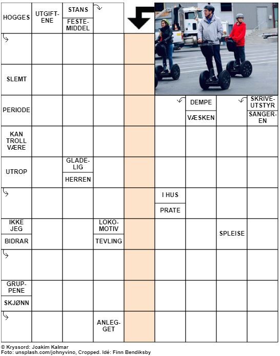Dagens kryssord – 12. September – 2019