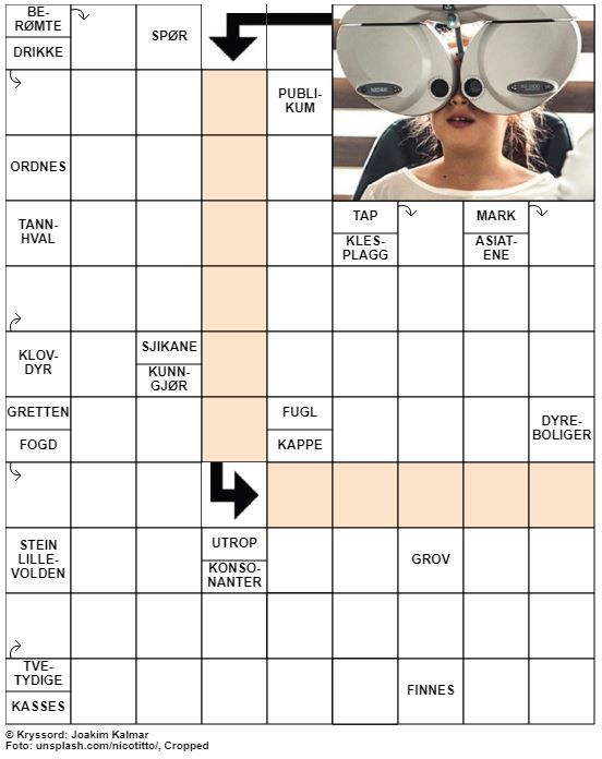Dagens kryssord – 22. September – 2019