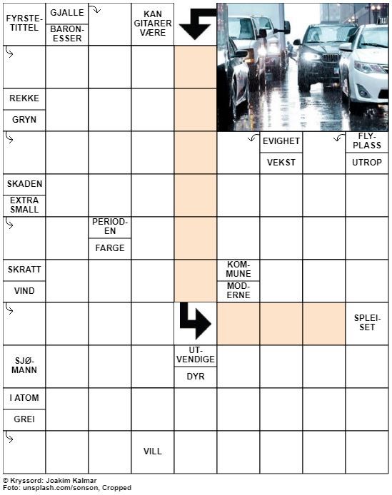 Dagens kryssord – 27. September – 2019