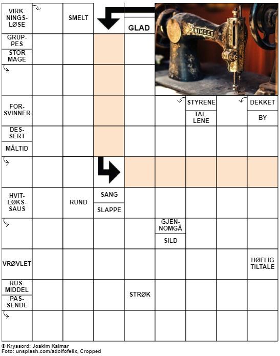 Dagens kryssord – 28. September – 2019