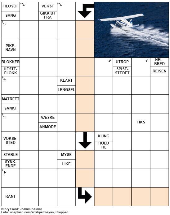 Dagens kryssord – 8. Oktober – 2019