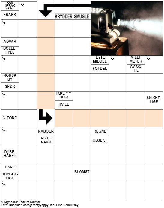 Dagens kryssord – 22. Oktober – 2019