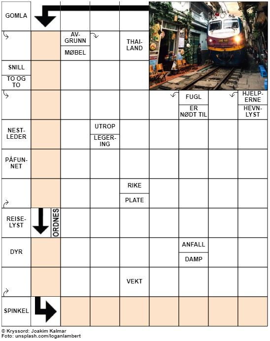 Dagens kryssord – 24. Oktober – 2019