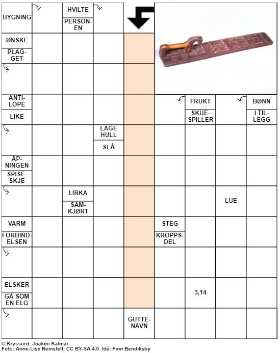 Dagens kryssord – 2. November – 2019