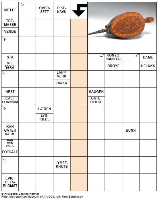 Dagens kryssord – 6. November – 2019
