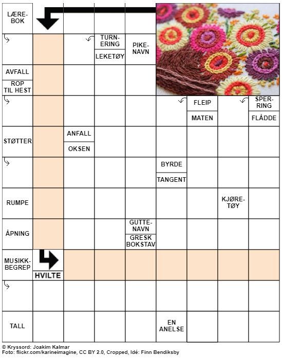 Dagens kryssord – 7. November – 2019