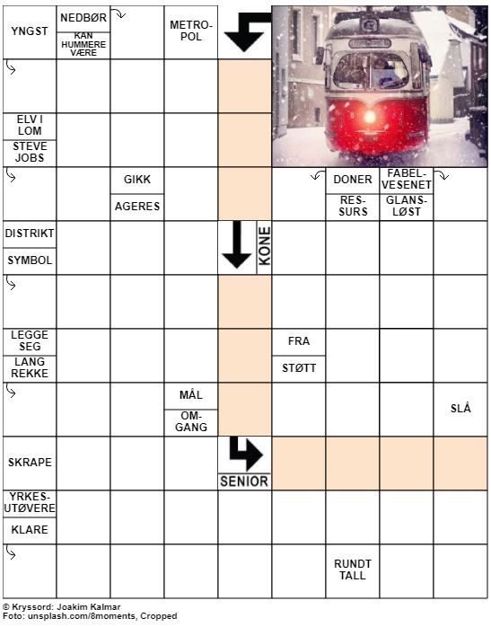 Dagens kryssord – 9. November – 2019
