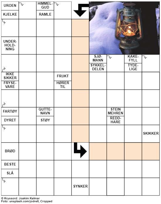 Dagens kryssord – 11. November – 2019