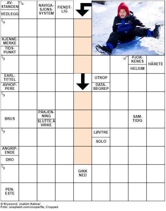 Dagens kryssord – 15. November – 2019