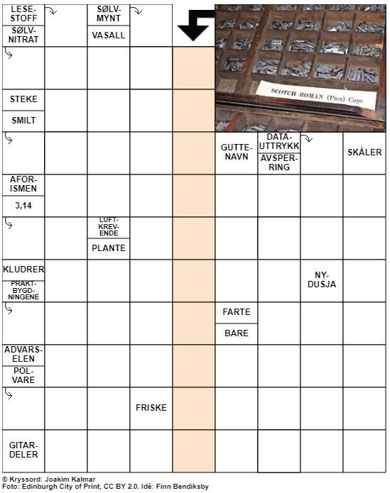 Dagens kryssord – 19. November – 2019