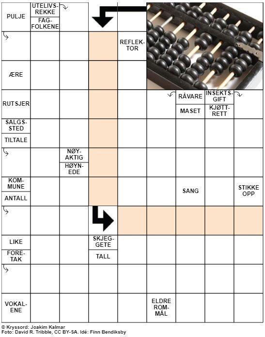 Dagens kryssord – 7. Januar – 2020