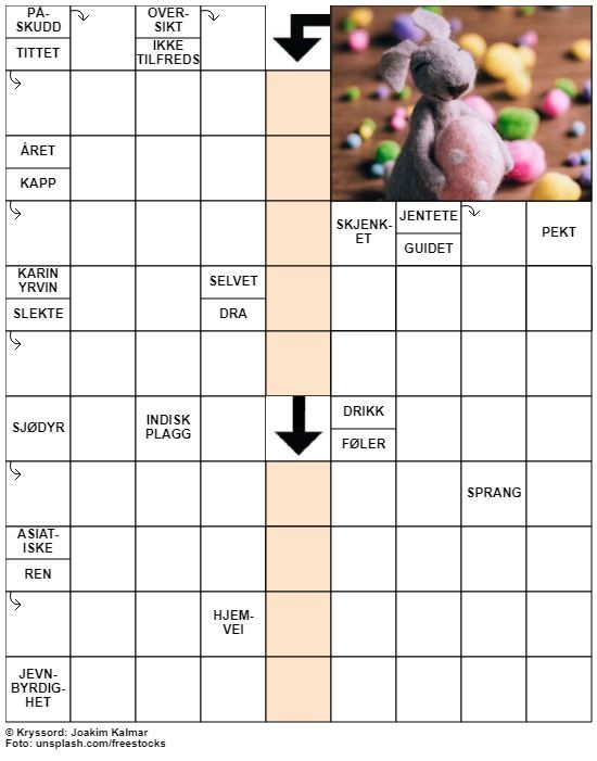 Dagens kryssord – 7. April - 2020