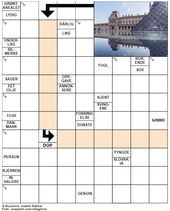 Dagens kryssord – 24. April - 2020