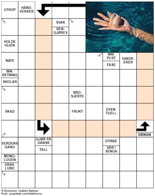 Dagens kryssord – 19. Mai - 2020