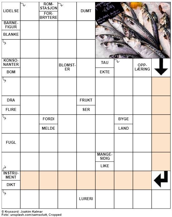 Dagens kryssord – 15. Juni- 2020