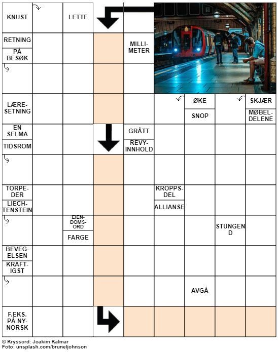 Dagens kryssord – 25. Juli - 2020