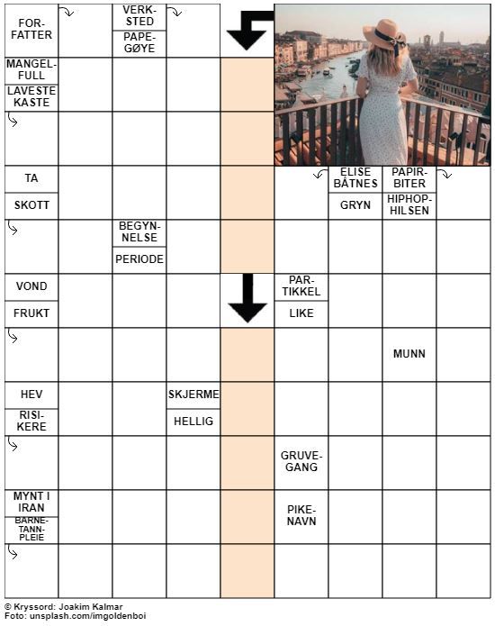 Dagens kryssord – 31. Juli - 2020