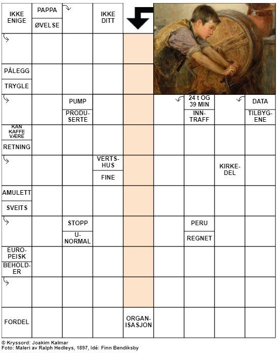 Dagens kryssord – 20. September - 2020