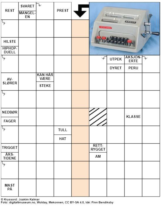 Dagens kryssord – 19. Oktober- 2020