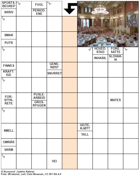 Dagens kryssord – 25. Oktober - 2020
