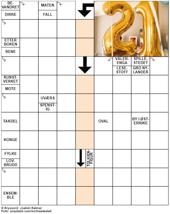 Dagens kryssord – 31. Desember - 2020