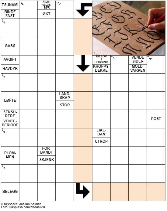 Dagens kryssord – 15. Januar - 2021