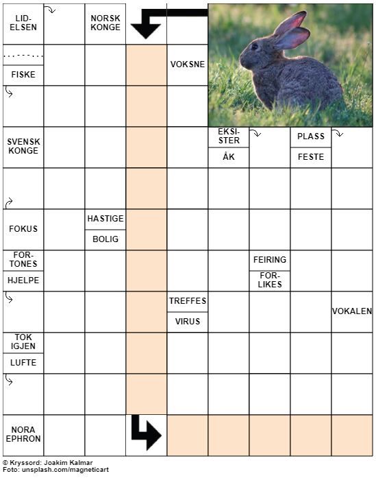 Dagens kryssord – 21. Mars - 2021