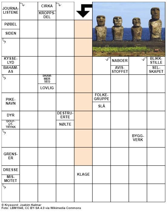Dagens kryssord – 29. Mars - 2021