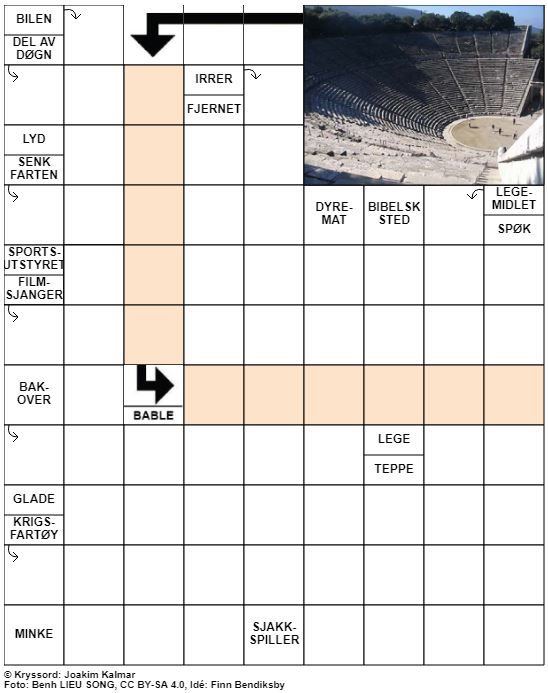 Dagens kryssord – 22. Mai- 2021