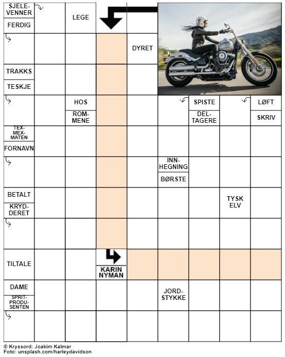 Dagens kryssord – 4. Juli - 2021