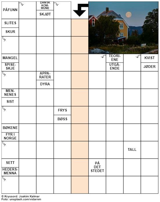 Dagens kryssord – 26. Juli - 2021