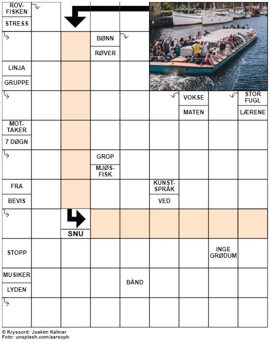 Dagens kryssord – 30. Juli - 2021