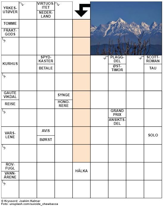 Dagens kryssord – 5. September - 2021
