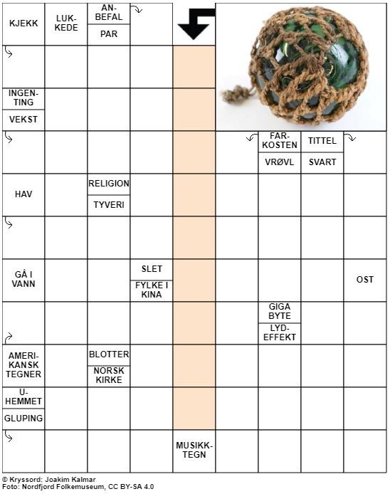 Dagens kryssord – 9. September - 2021
