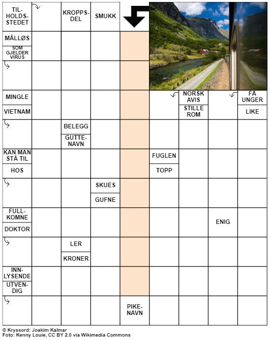 Dagens kryssord – 14. September - 2021