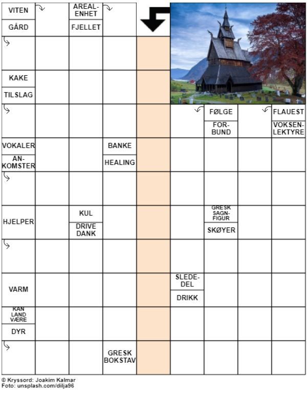 Dagens kryssord – 20. September - 2021
