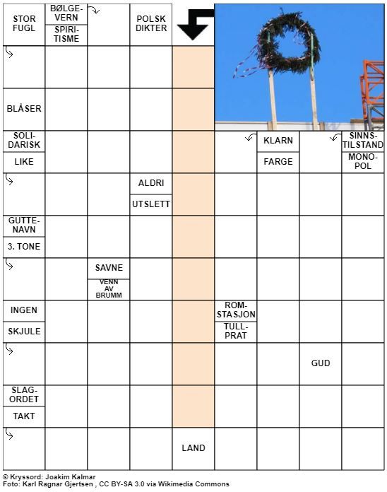 Dagens kryssord – 30. September - 2021