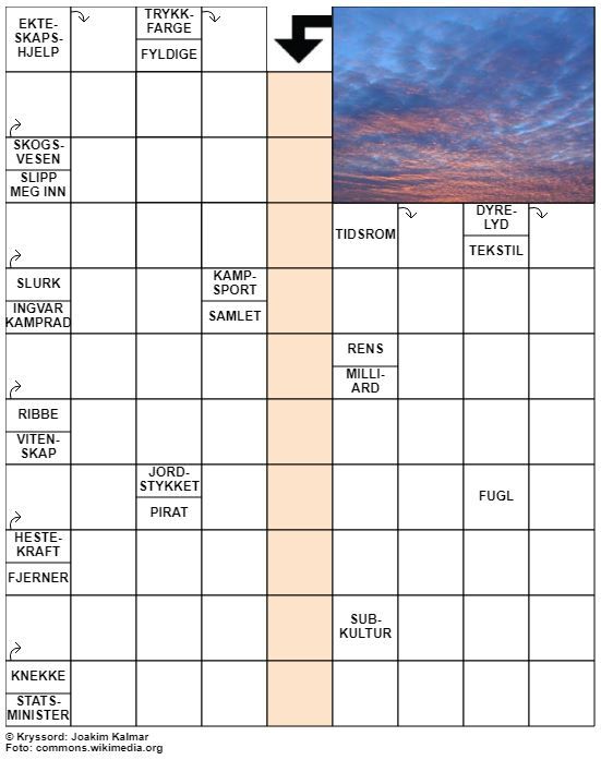 Dagens kryssord – 5. Oktober - 2021