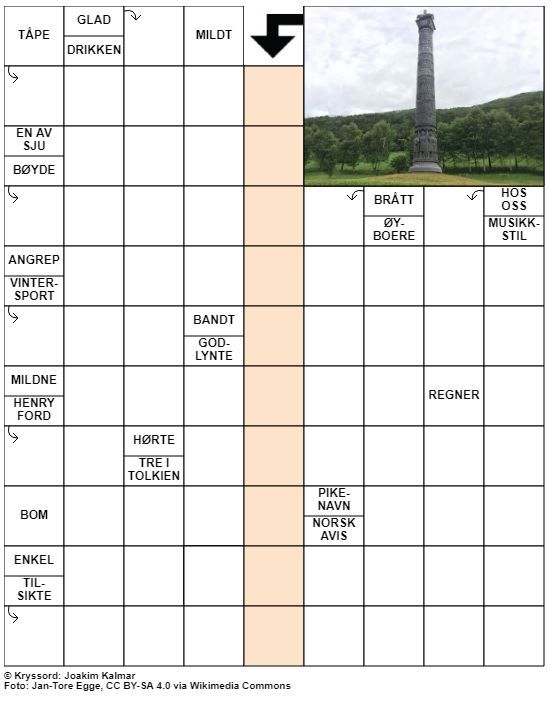 Dagens kryssord – 10. Oktober - 2021