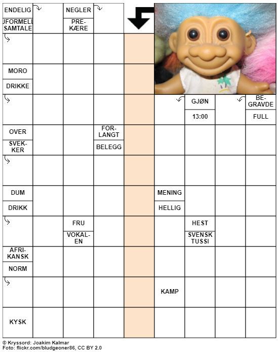 Dagens kryssord – 19. Oktober - 2021