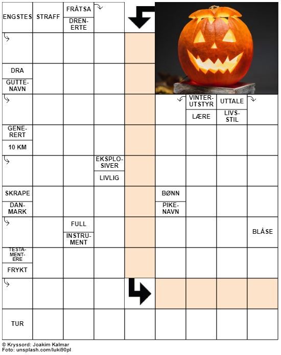 Dagens kryssord – 25. Oktober - 2021