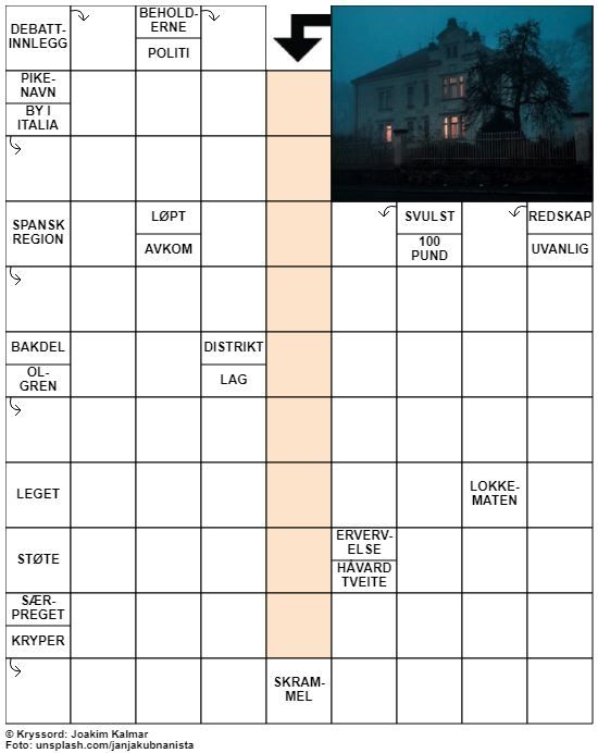 Dagens kryssord – 31. Oktober - 2021