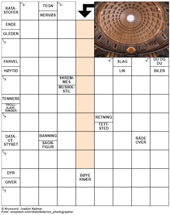 Dagens kryssord – 18. November - 2021