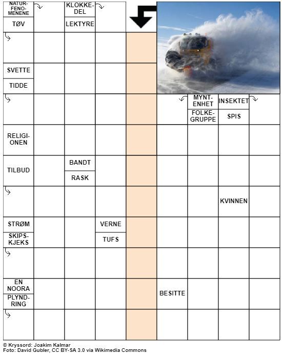 Dagens kryssord – 21. November - 2021