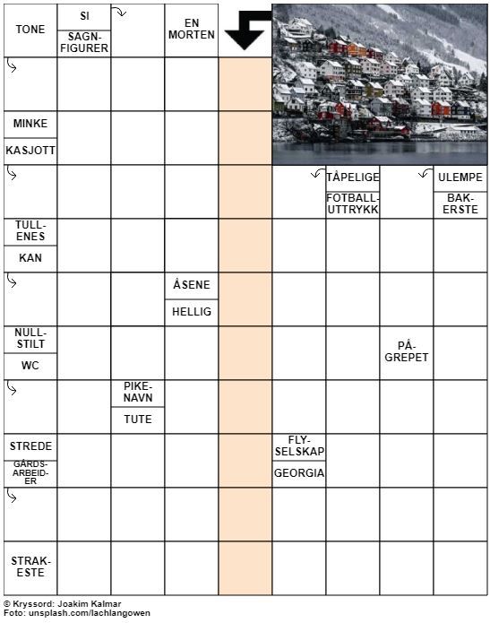 Dagens kryssord – 29. Desember - 2021
