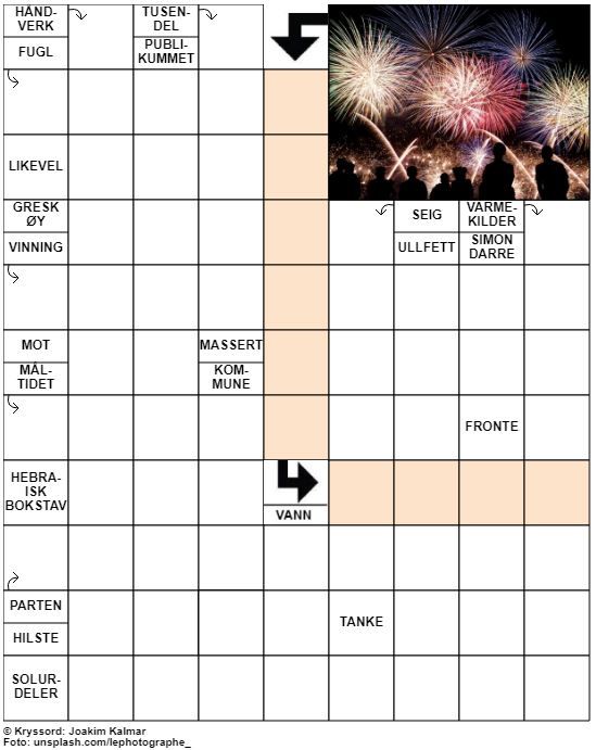 Dagens kryssord – 31. Desember - 2021