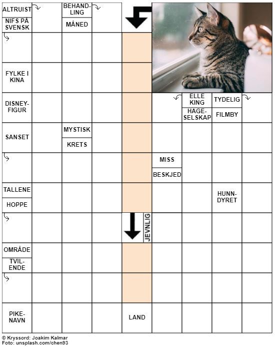 Dagens kryssord – 26. Februar - 2022