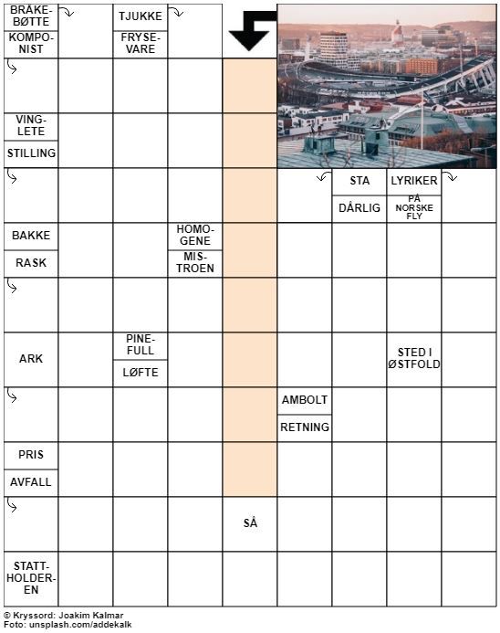 Dagens kryssord – 12. Mars - 2022